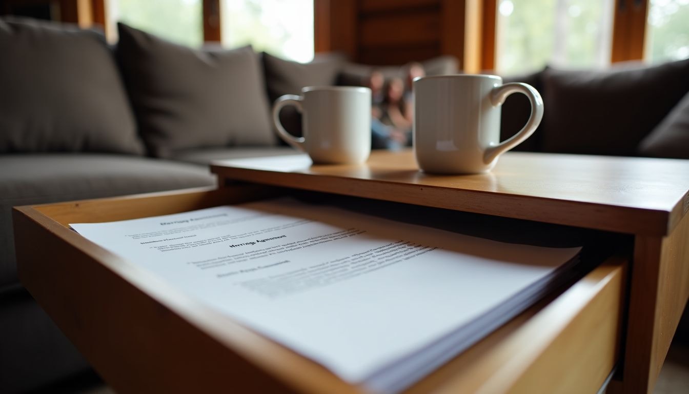 A casual photo of finance journals and legal documents on a table.
