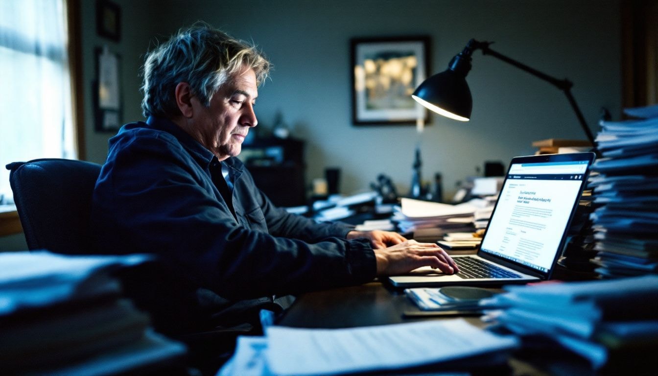 A person researching how to file a notice of appeal in family court.